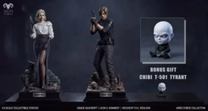 Resident Evil Aries Force Collection Grace Ashcroft x Leon Kennedy Resin Statue