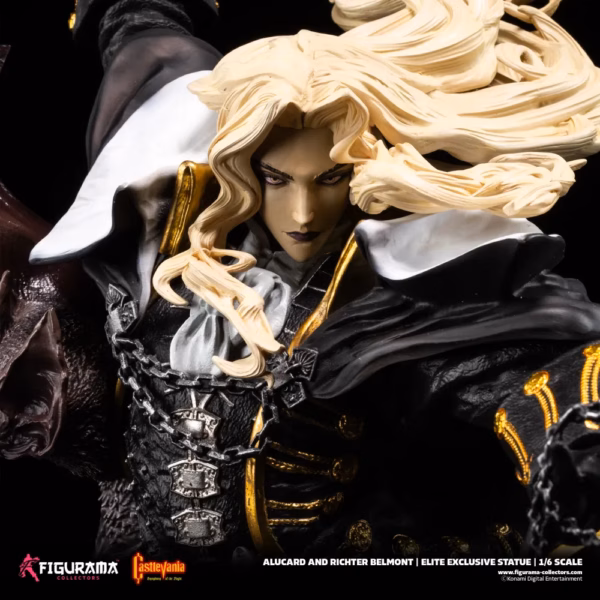 Castlevania Symphony of the Night Figurama Alucard x richter Licensed Resin Statue 2