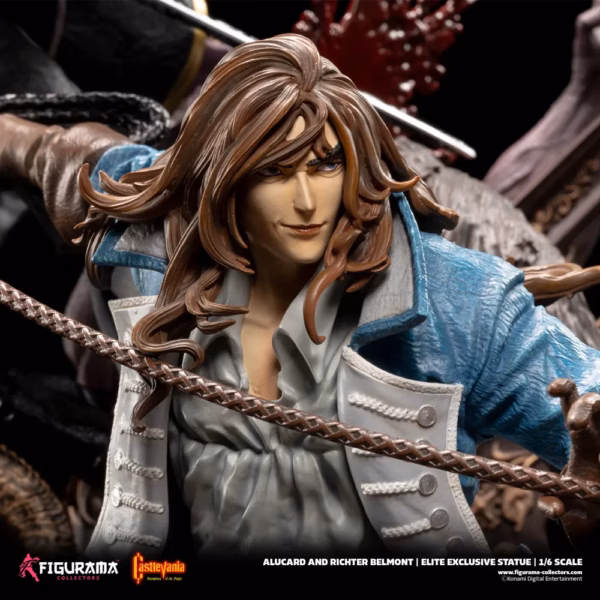 Castlevania Symphony of the Night Figurama Alucard x richter Licensed Resin Statue 3