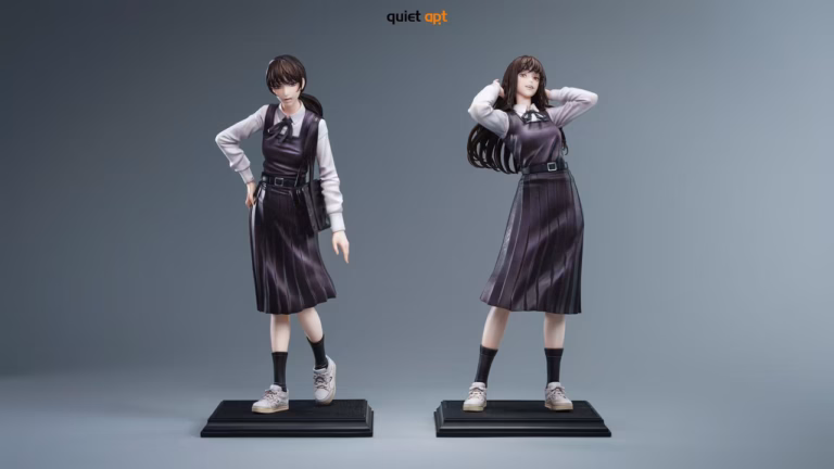 Chainsaw Man QuietArt Studio Mitaka Asa x Yoru Resin Statue