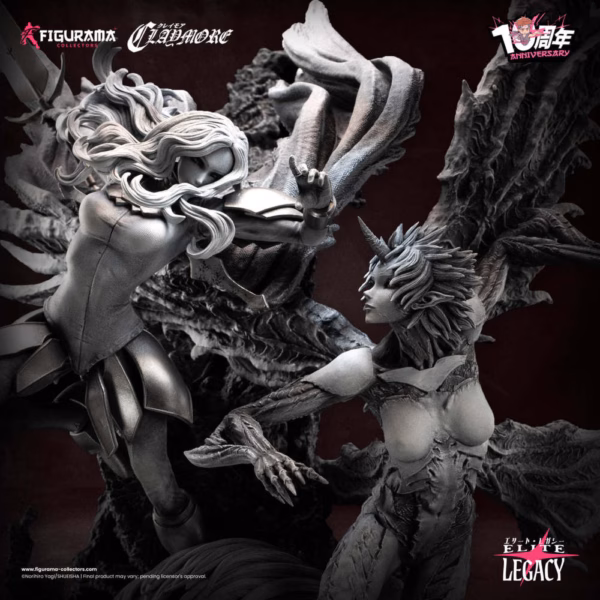 Claymore Figurama Teresa VS Priscilla 10th Anniversary Edition Licensed Resin Statue 2