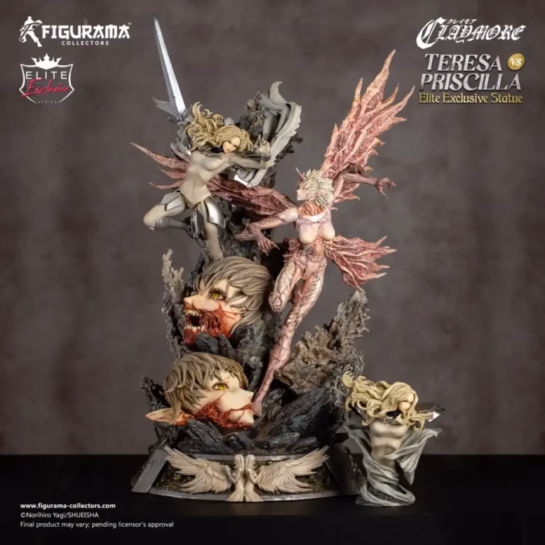 Claymore Figurama Teresa VS Priscilla Licensed Resin Statue