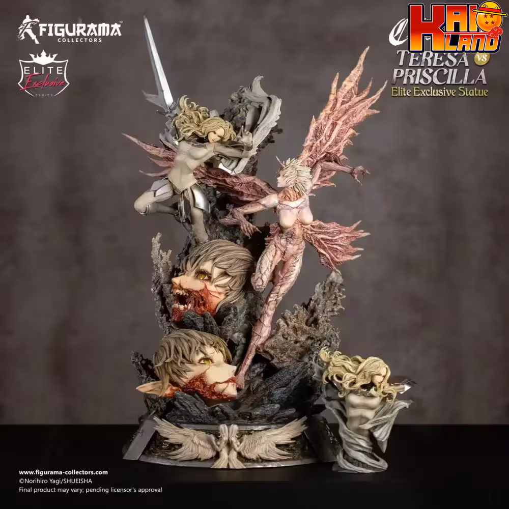 Claymore Figurama Teresa VS Priscilla Licensed Resin Statue