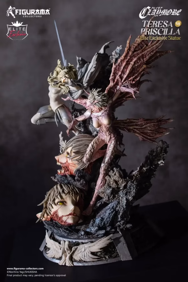 Claymore Figurama Teresa VS Priscilla Licensed Resin Statue 3