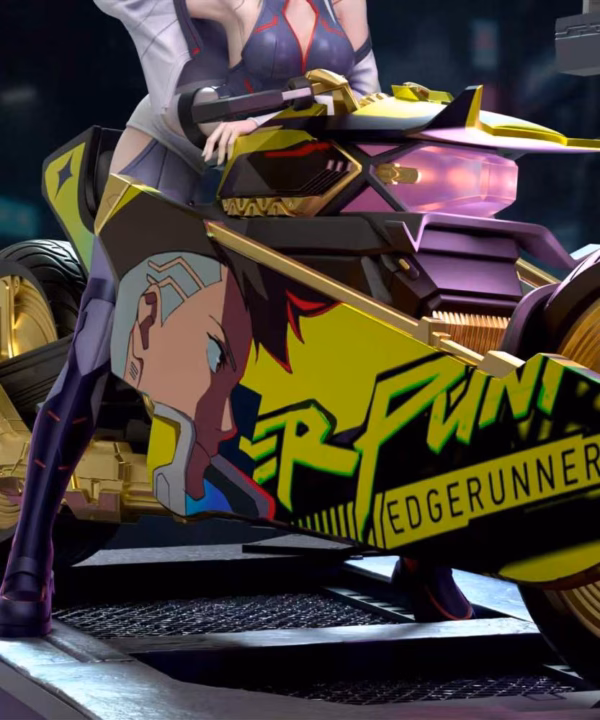 Cyberpunk Edgerunners QBYGZ Studio Lucyna Kushinada Resin Statue 3
