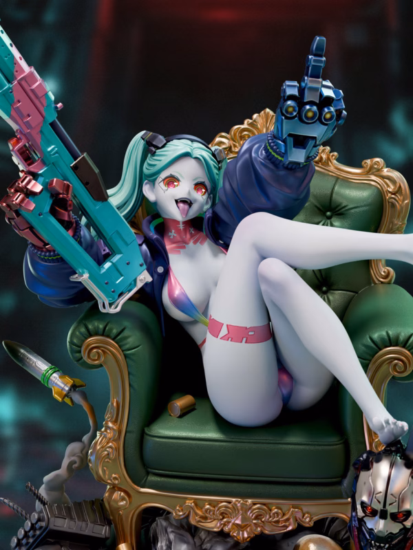 Cyberpunk Reflection Studio Rebecca Resin Statue 2