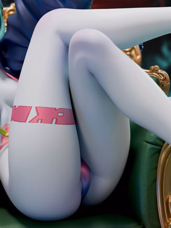 Cyberpunk Reflection Studio Rebecca Resin Statue 5