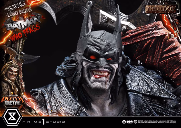 Dark Nights Death Metal Prime 1 Studio Wolf Batman Batman Who Frags Licensed Resin Statue 6