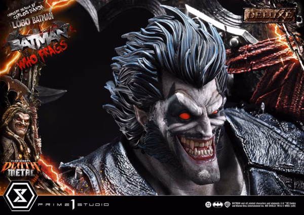Dark Nights Death Metal Prime 1 Studio Wolf Batman Batman Who Frags Licensed Resin Statue 7