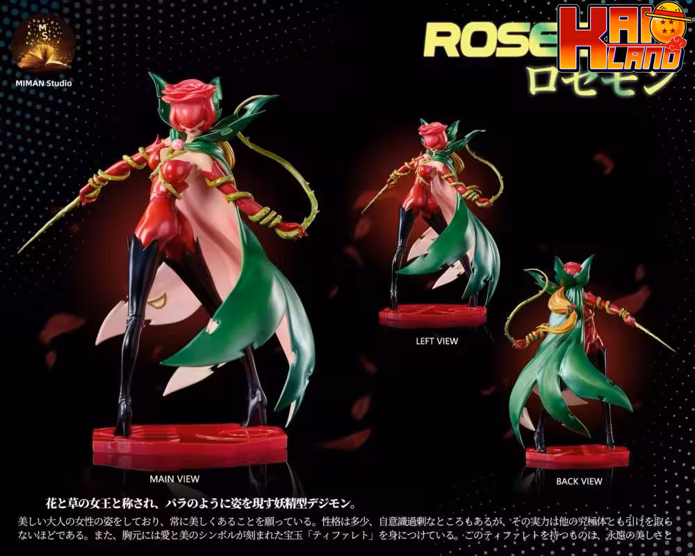 Digimon MIMAN Studio Rosemon Resin Statue