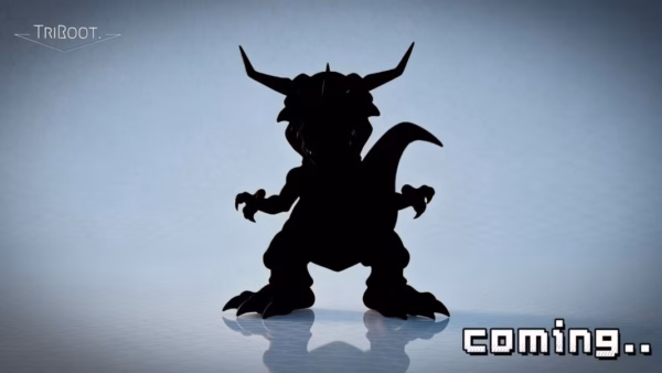 Digimon TriROOT Studio Garurumon Resin Statue 4