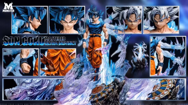 Dragon Ball Monster Studio Mastered Ultra Instinct Goku Resin Statue 3