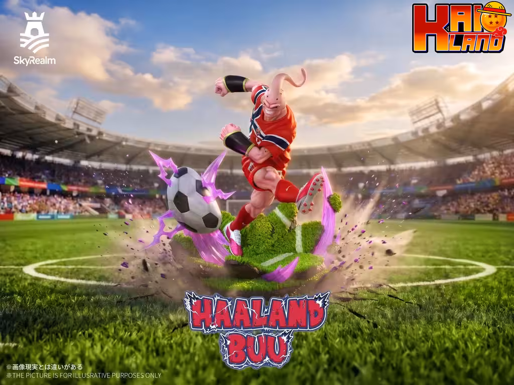 Dragon Ball SkyRealm Studio Majin Buu × Haaland Resin Statue
