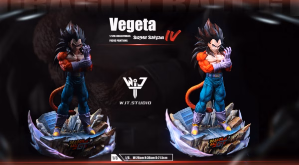 Dragon Ball WJT Studio Vegeta SSJ4 Resin Statue 2