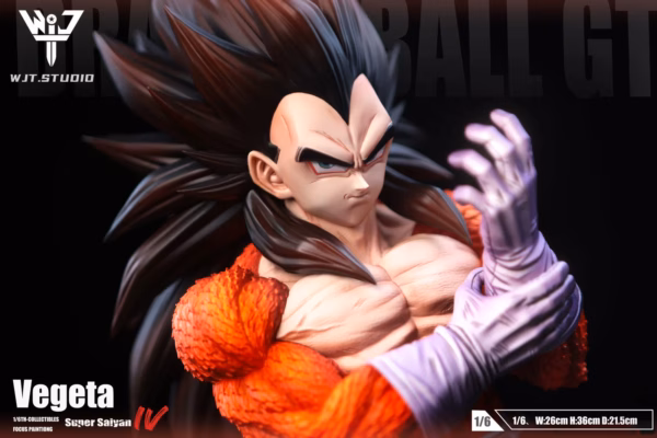 Dragon Ball WJT Studio Vegeta SSJ4 Resin Statue 3