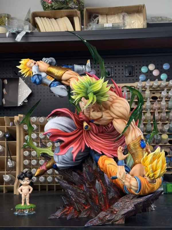 Dragon Ball Yi Shou Studio Broly Vs Goku X Vegeta V2 Resin Statue 2