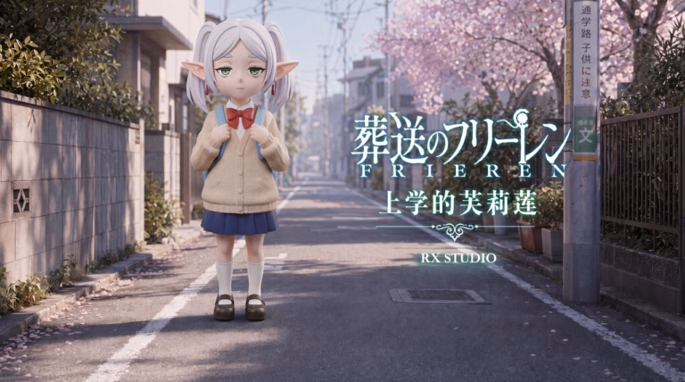 Frieren RX Studio Frieren Going To School Resin Statue