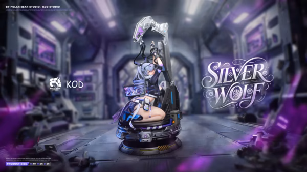 Honkai Star Rail Polar Bear Studio × KOD Studio Silver Wolf Resin Statue