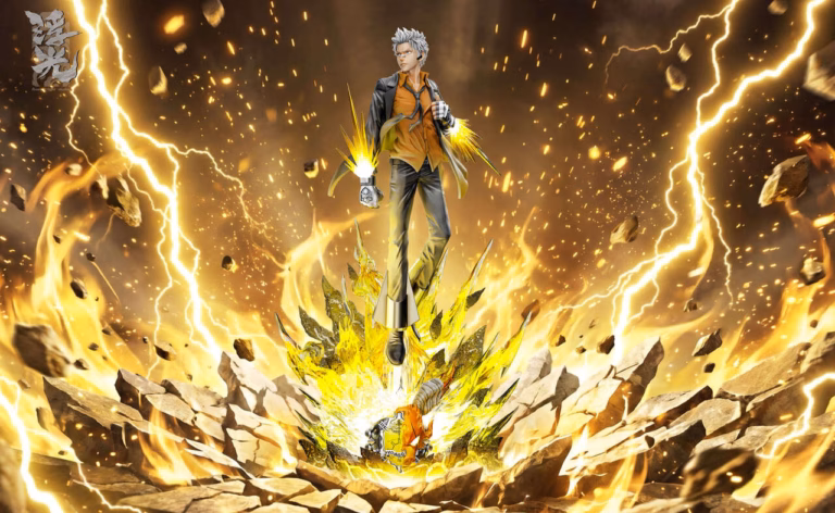 Katekyo Hitman Reborn Floating light Studio Sasagawa Ryohei Resin Statue