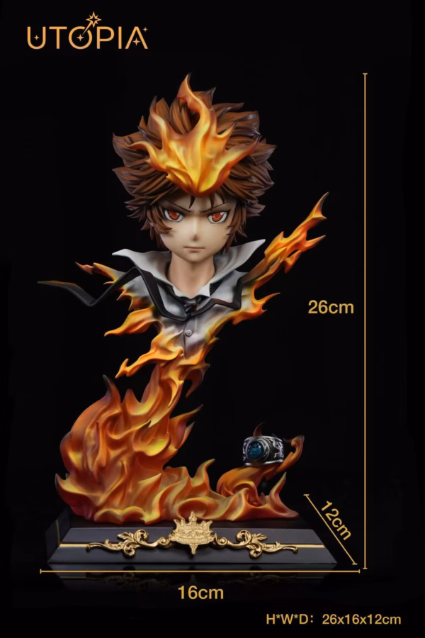 Katekyo Hitman Reborn Utopia Studio Sawada Tsunayoshi Bust Resin Statue 2