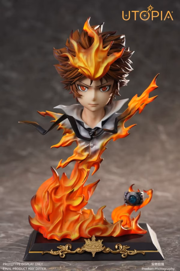 Katekyo Hitman Reborn Utopia Studio Sawada Tsunayoshi Bust Resin Statue 3