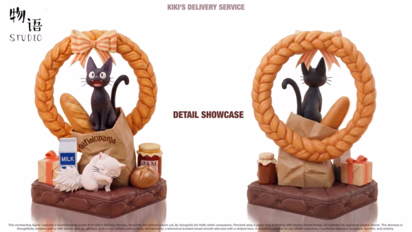 Kikis Delivery Service WuYu Studio Jiji x Lily cat Resin Statue 4
