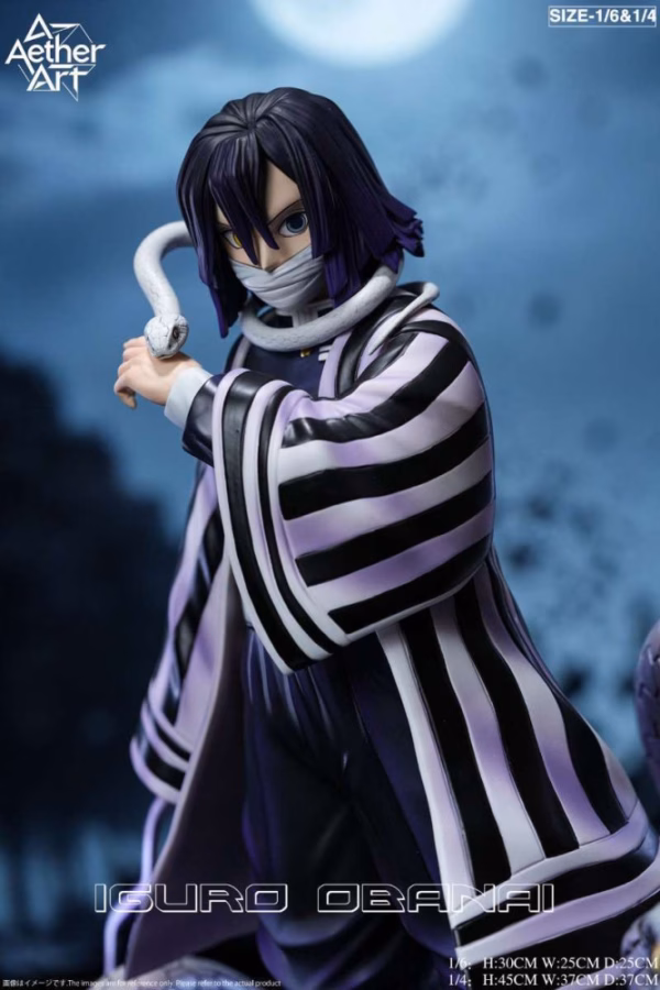 Kimetsu no Yaiba Aether Art Studio Obanai Iguro Resin Statue 2