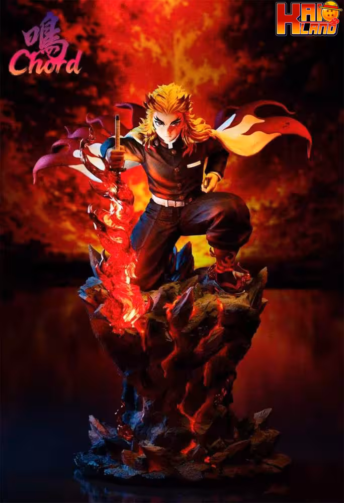 Kimetsu no Yaiba Chord Studio Kyojuro Rengoku Resin Statue
