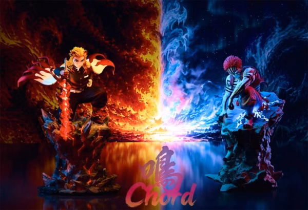 Kimetsu no Yaiba Chord Studio Kyojuro Rengoku Resin Statue 4