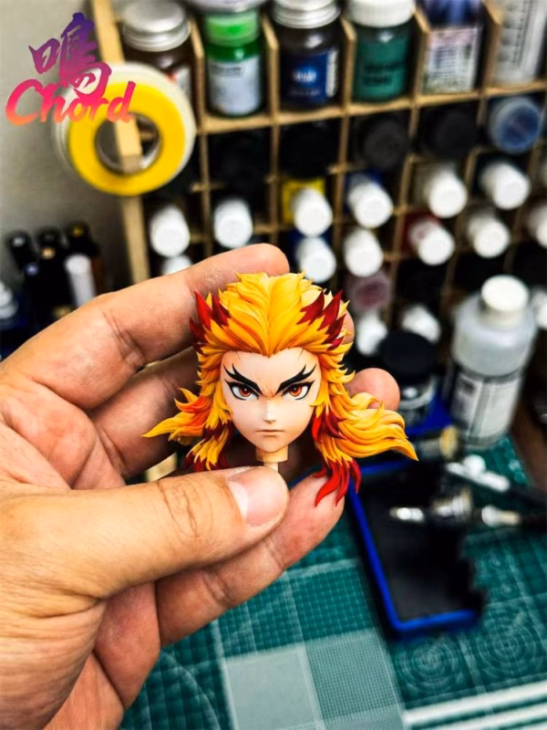Kimetsu no Yaiba Chord Studio Kyojuro Rengoku Resin Statue 5
