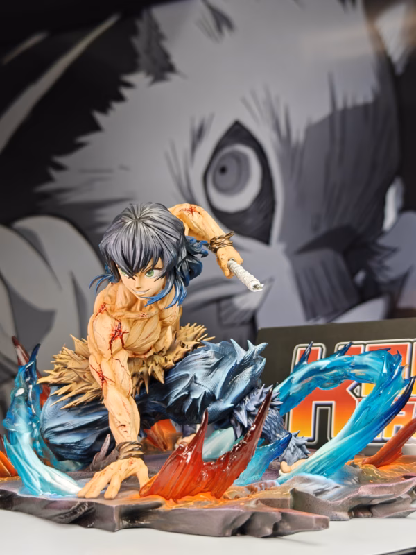 Kimetsu no Yaiba Fiend Studio Hashibira Inosuke Resin Statue 3
