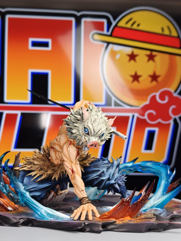 Kimetsu no Yaiba Fiend Studio Hashibira Inosuke Resin Statue 6