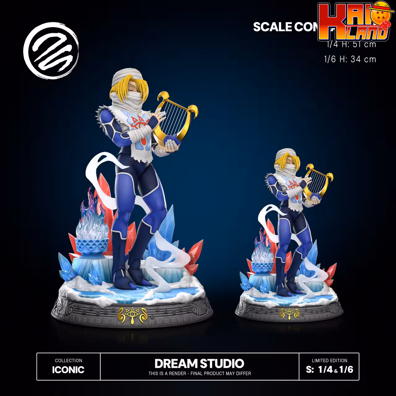 Legend of Zelda Dream Studio Sheik Resin Statue