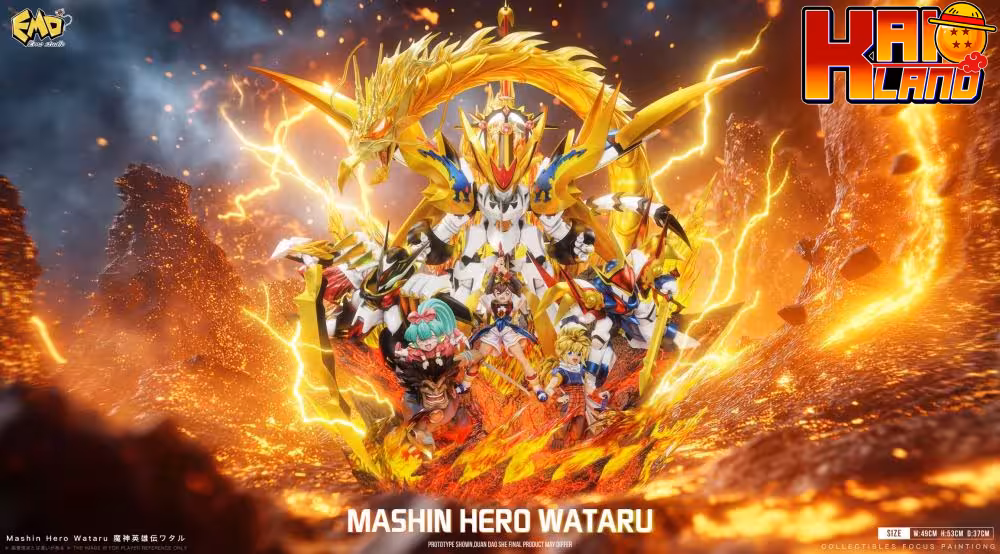 Mashin Hero Wataru Emo Studio Wataru Ikusabe X Ryujinmaru Resin Statue