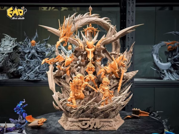 Mashin Hero Wataru Emo Studio Wataru Ikusabe X Ryujinmaru Resin Statue 2