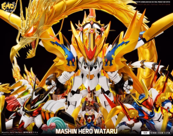 Mashin Hero Wataru Emo Studio Wataru Ikusabe X Ryujinmaru Resin Statue 3