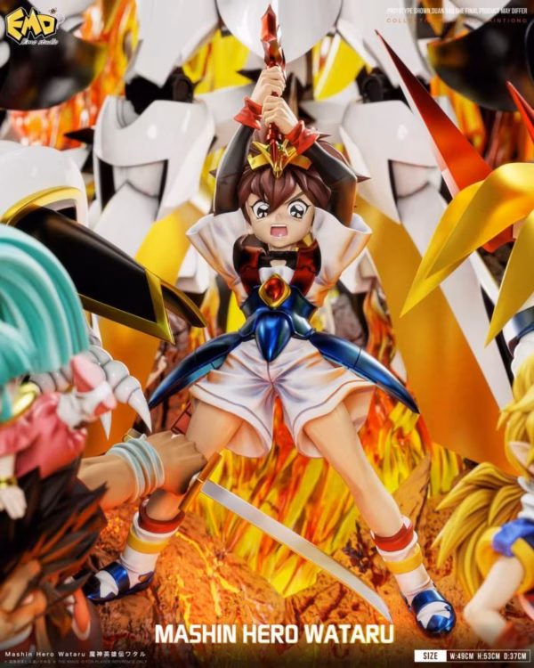 Mashin Hero Wataru Emo Studio Wataru Ikusabe X Ryujinmaru Resin Statue 5
