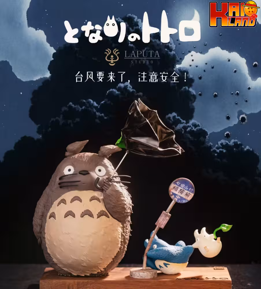 My Neighbor Totoro LAPUTA Studio  Totoro Strong Wind Warning  Resin Statue