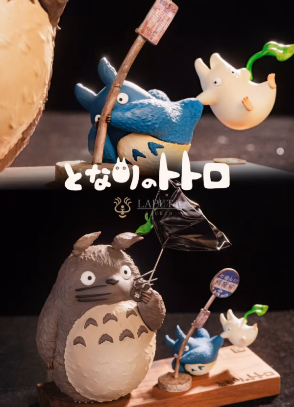 My Neighbor Totoro LAPUTA Studio Totoro Strong Wind Warning Resin Statue 2
