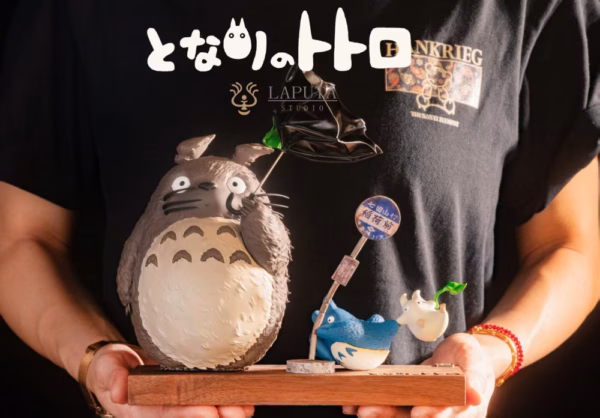 My Neighbor Totoro LAPUTA Studio Totoro Strong Wind Warning Resin Statue 3