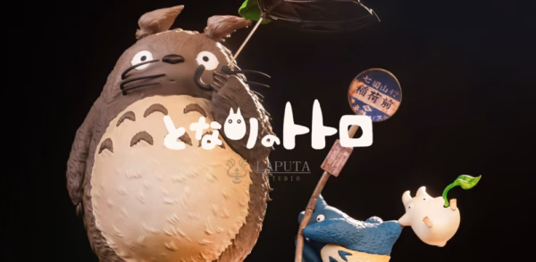 My Neighbor Totoro LAPUTA Studio Totoro Strong Wind Warning Resin Statue 4