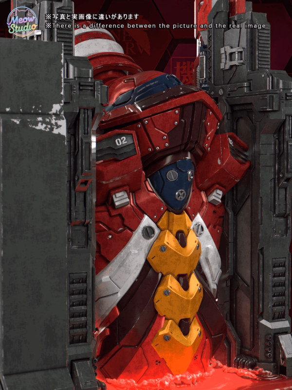 Neo Genesis Evangelion Meow Studio EVA 02 x Asuka Resin Statue 4