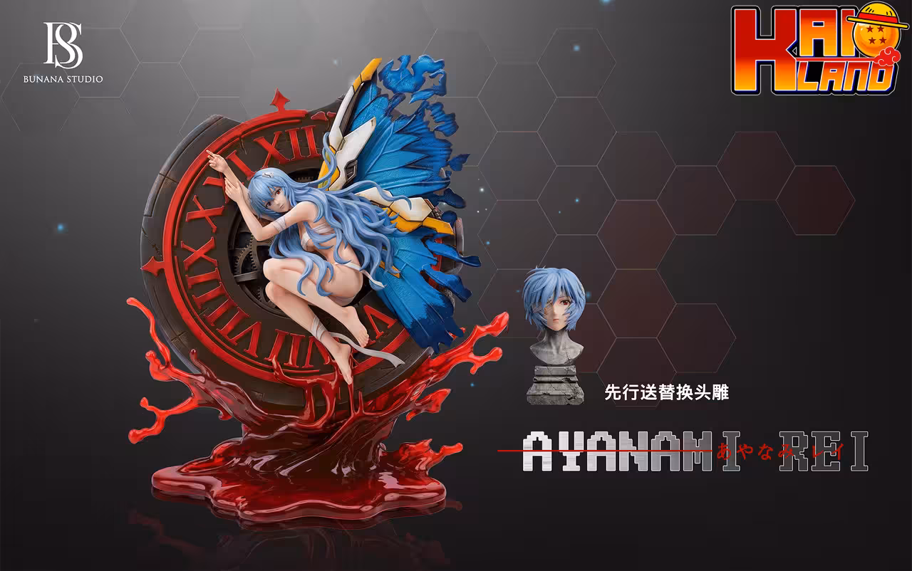 Neon Genesis Evangelion BUNANA Studio Ayanami Rei Resin Statue