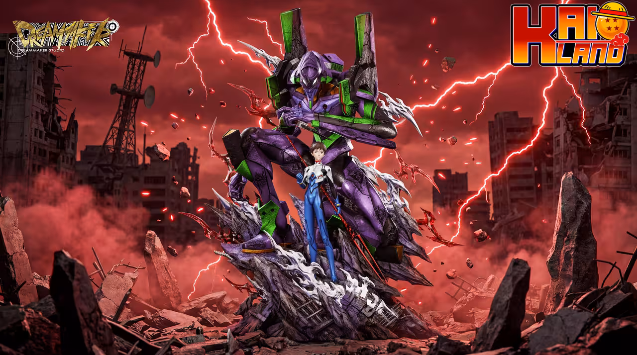 Neon Genesis Evangelion Dreammaker Studio Ikari Shinji x Evangelion 01 Resin Statue