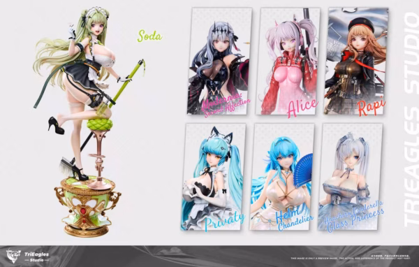 Nikke Goddess of Victory TriEagles Studio Soda Licensed Resin Statue 6