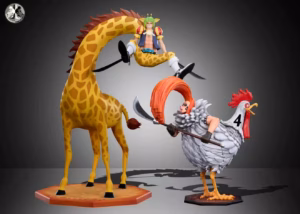 One Piece Clone Studio Giraffe x Rooster Resin Statue