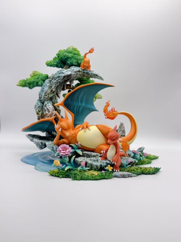 Pokemon Chen Guang Studio Charizard Evolution Set Resin Statue