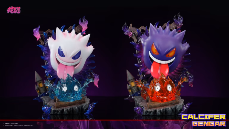 Pokemon Long Miao Studio Gengar x Calcifer Resin Statue