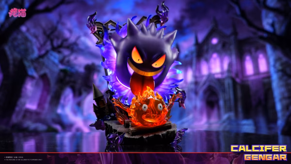 Pokemon Long Miao Studio Gengar x Calcifer Resin Statue 2