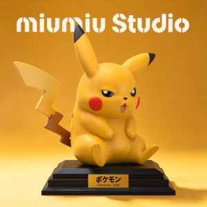 Pokemon Miumiu Studio Grumpy Pikachu Resin Statue